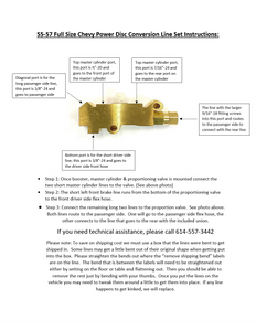 Brake line to valve instructions