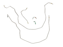 Front Brake Line Kit. 5 Pcs. For Use with Aftermarket Valve Mounted by Master, Fits: 1958-64 Chevrolet Biscayne, Bel-Air and Impala