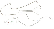 1966 Caprice Stainless Compete Vehicle Prebent Brake Line Set For Aftermarket Power Disc Brakes