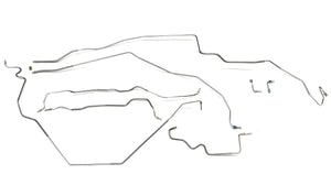 Complete Prebent Brake Line Kit Compatible with 1967-69 Camaro With Aftermarket Disc Conversion Style Valve Mounted Next To Master Cylinder. Made in the USA