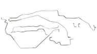 Complete Prebent Brake Line Kit Compatible with 1967-69 Camaro With Aftermarket Disc Conversion Style Valve Mounted Next To Master Cylinder. Made in the USA