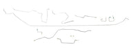 Full Car Brake Line Kit - Fits 97-01 Jeep Cherokee Non ABS & Chrysler Rear End - Stainless