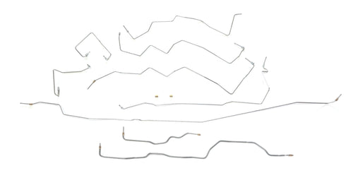 Complete Brake Line Kit In Stainless Steel Compatible With 2002-2004 Jeep Grand Cherokee