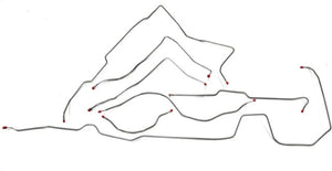 Complete Power Brake Line Kit For 1982-86 Jeep CJ7 AMC With Wide Axle