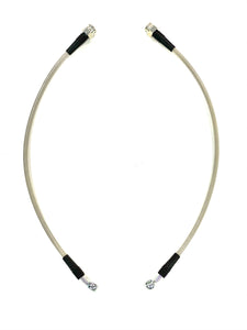 Universal Braided SS Brake Hose, 15" Long with 10mm Banjo (No hardware)