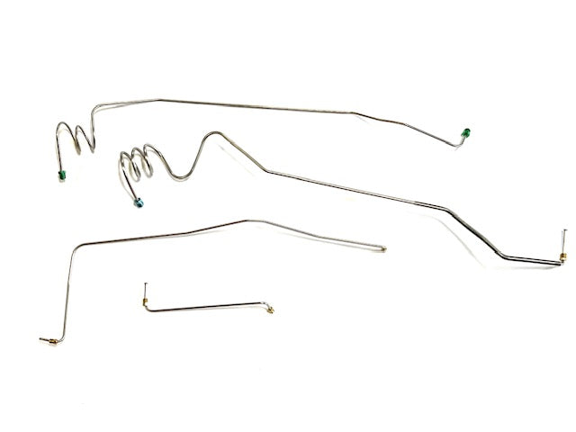 Front Prebent Stainless Brake Line Kit- 73-80 Chevy 1/2 ton 2wd Power Disc C10