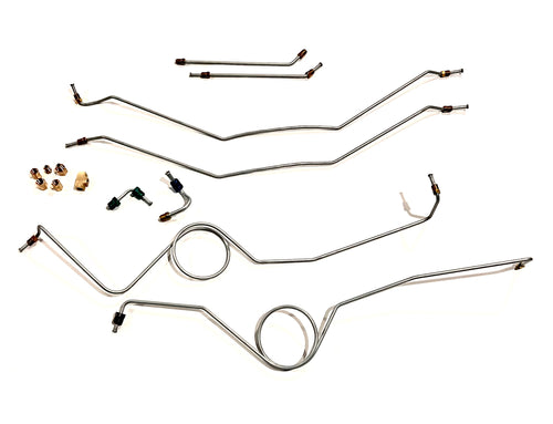 1960-66 Chevy C10 Truck Front Prebent Brake Line Set Converted To Disc Brakes