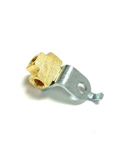 3-Way Female Brake Line Tee for 3/16" Tube with Mounting Bracket for inverted flare (All 3/8"-24 threads)
