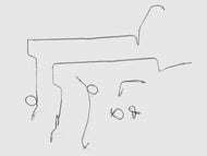 Prebent Stainless Steel Front Brake Line Kit 84-88 Toyota Pickup 2 wheel Drive