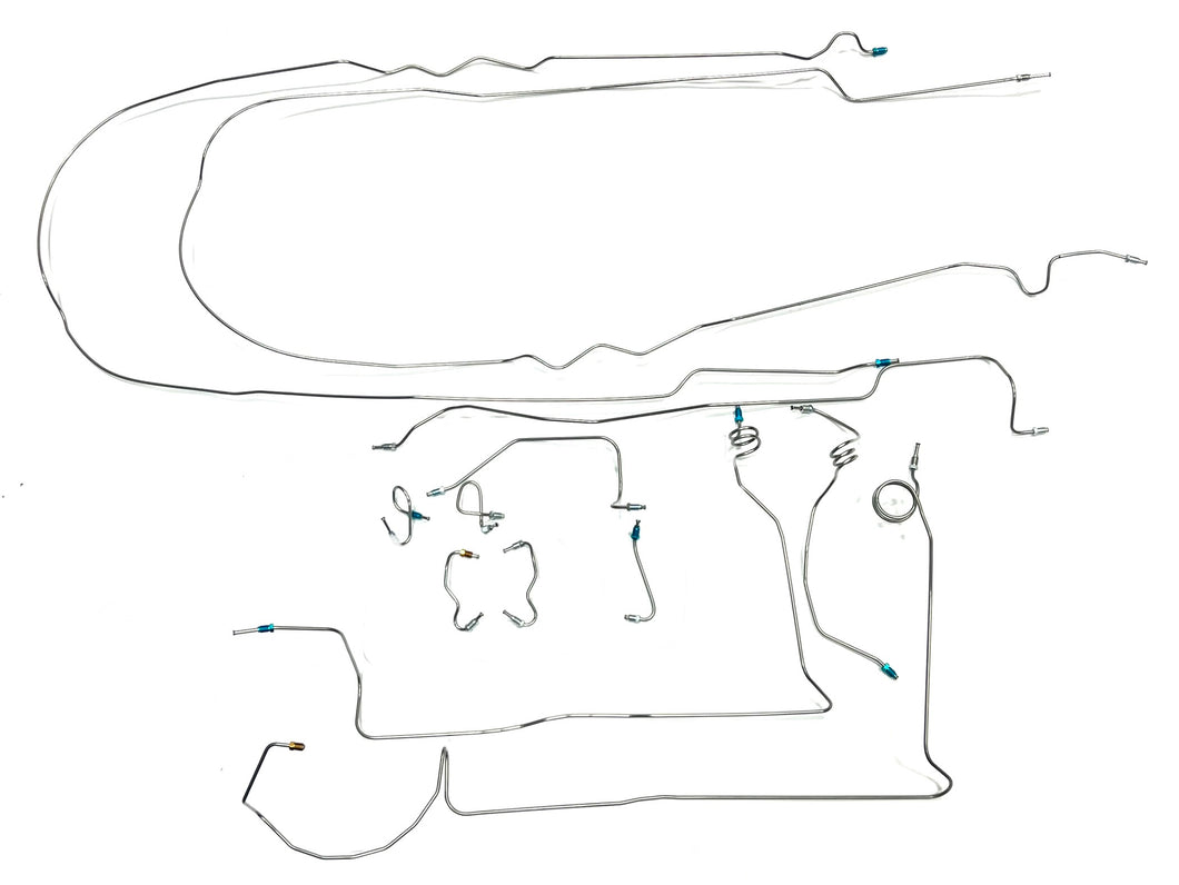 thumbnail image 2 of TheStopShop Prebent Stainless Steel Rear Axle Brake Line Pair For 1989-1995 Toyota Truck 4WD 2 of 6