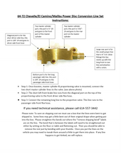 Brake line to valve instructions