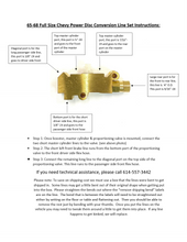 Brake line to valve instructions