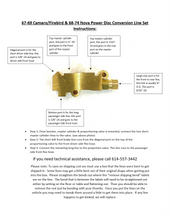 Brake line to valve instructions