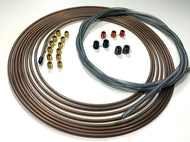 25 Ft. of 3/16" (4.75 mm) Copper Nickel Tubing with Armor and Fittings