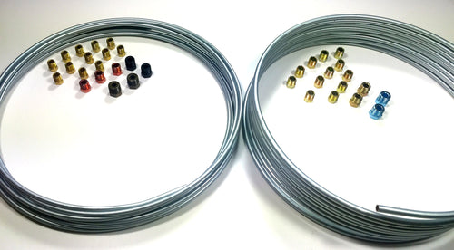 Complete 3/16 and 1/4 inch Brake Line Kit WITH Fittings