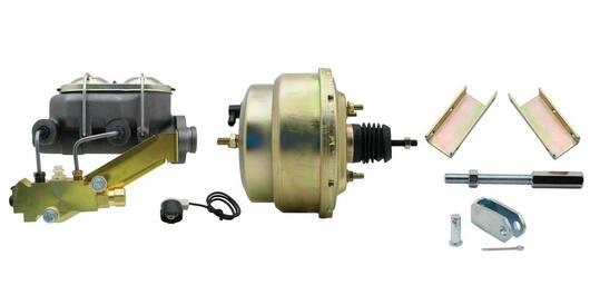 Street Rod or 55-72 GM Complete Brake Booster Assembly- Brake Booster, Master Cylinder and Combination Valve