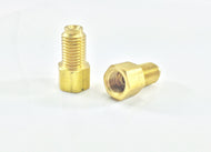 Metric Brake Line Adaptor for 3/16" Tube, (Female) Inverted Flare, 3/8-24 to (Male) Metric 10mm x 1.25 (Pack of 2)