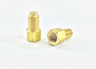 3/16 Inch Brake Line Adaptor for Inverted Flare 3/8"-24(Female End) to 7/16"-24(Male End) Pack of 2