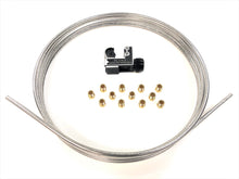 Stainless Brake Line Tube Coil Roll 3/16" 16 ft. w/ 12 standard 3/16" (3/8"-24) fittings & tube cutter