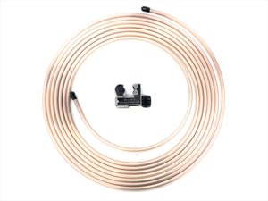 25 Ft. Roll of 1/4" Copper Nickel Brake Line Tubing w/ Tube cutter