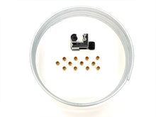 Roll of 25 ft. Zinc Plated 3/16" Brake Line Tubing w/ 12 standard 3/16" (3/8"-24) fittings & tube cutter