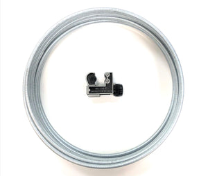 Roll of 25 ft. Zinc Plated 1/4" Brake Line Tubing w/ Tube cutter