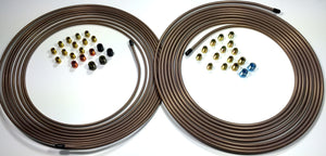 25 ft Roll of 3/16 AND 1/4 Copper Nickel Tube with Fittings