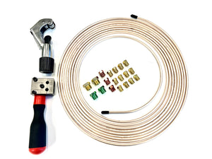 Real Copper Nickel Tubing With Fittings, Flare Tool & Tube Cutter