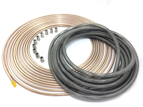 25 Foot Roll Of 5/16" OD Copper Nickel Brake Line Tubing - CNC Alloy For Fuel & Brake Lines