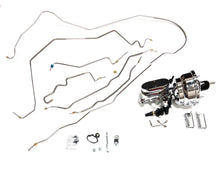 68 - 72 Chevelle / Malibu Hardtop Stainless Brake Line Kit with Chrome Booster Assembly. 1" Bore Master and Adjustable Valve. Includes Stainless Front Line Kit and Front to Rear Line