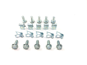 1/4" Brake/Fuel Line Clip with fastening bolts (20 Pieces Total)