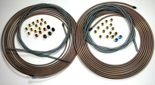 Complete Copper Nickel Brake Line Kit. 50 Foot 1/4