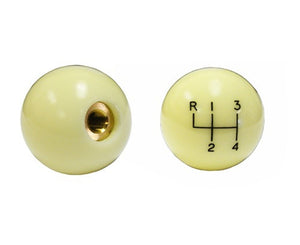 Four Speed Shift Knob 3/8 Coarse Thread Correct Ivory Usa Made