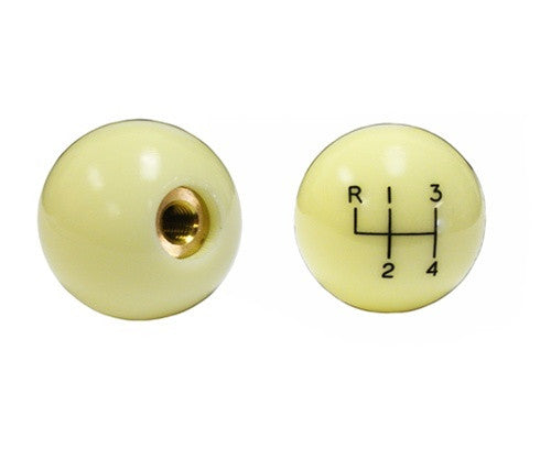 Four Speed Shift Knob 3/8 Coarse Thread Correct Ivory Usa Made