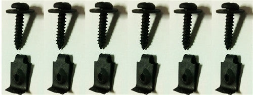1970 - 1972 Camaro Console Housing Assembly Mounting Brackets Hardware Set, Console to Floor, 12 Pieces