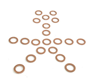 10 MM Copper Crush Washers - Pack of 20 - Fits on 10 MM Bolt