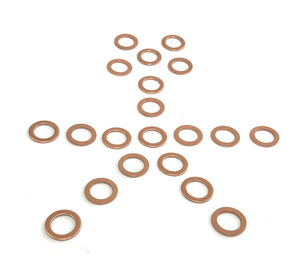 7/16" Copper Crush Washers - Pack of 20 - Fits on 7/16"  Bolt