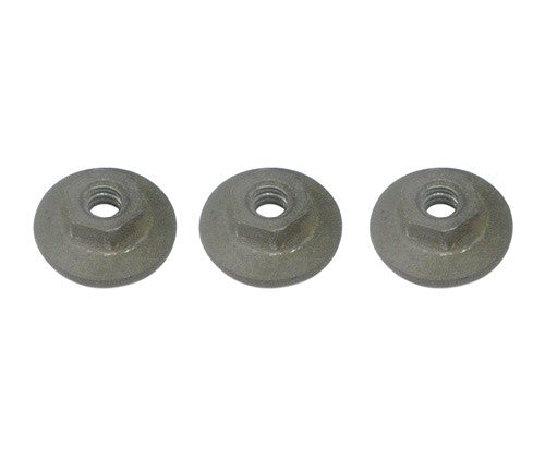 1967 - 1969 Quarter Window Glass Mounting Track Channel Nuts Set, 3 Pieces