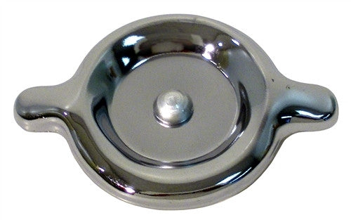 Valve Cover Oil Filler Cap, Twist On, Chrome