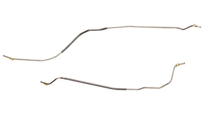 Rear Axle Brake Lines. Pair for Factory Rear Drum, Fits: 1959-64 Chevrolet Biscayne, Bel Air and Impala