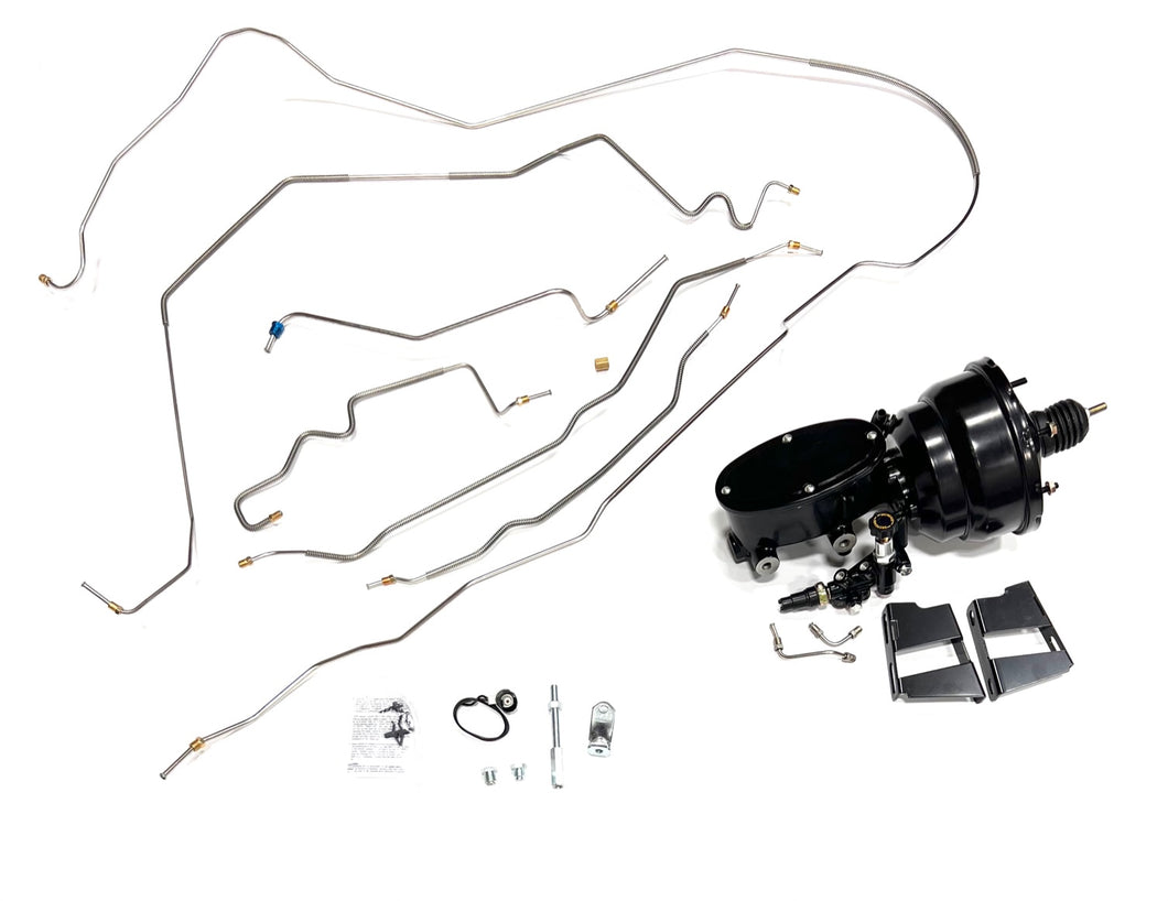 69 Camaro/Firebird Brake Line Kit and Black Powder Coated 8