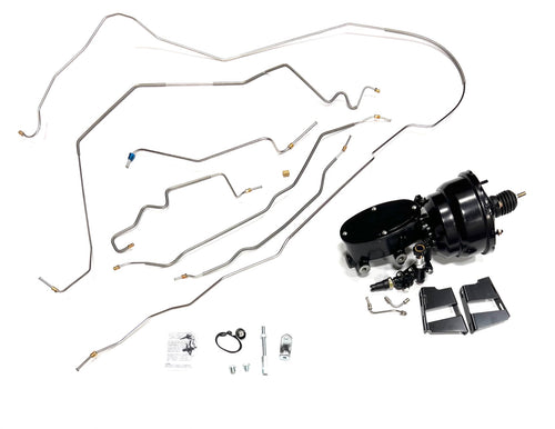 67-68 Camaro/Firebird Brake Line Kit and Black Powder Coated 8