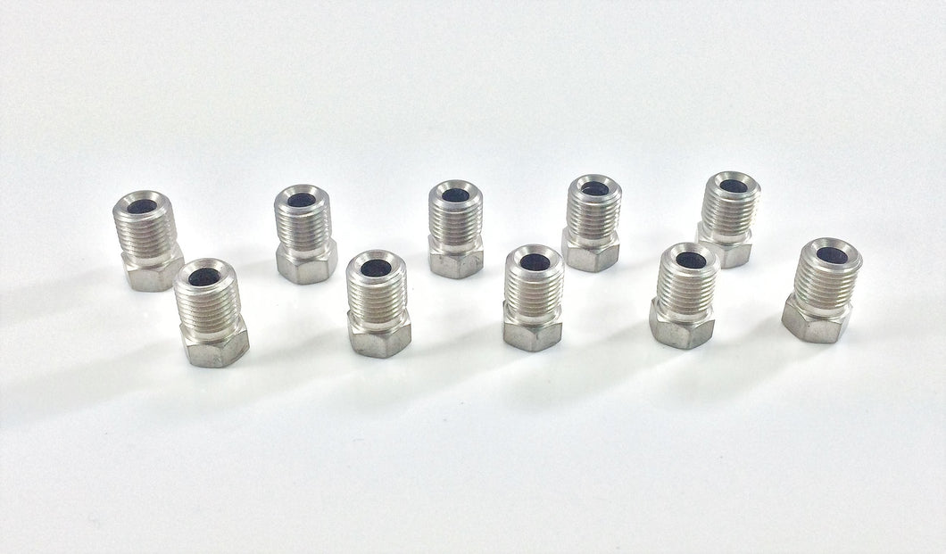 Stainless Steel Metric Brake Line Invert Flare Fitting for 3/16