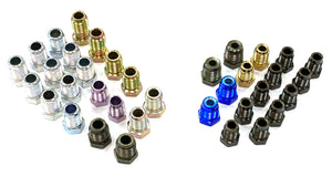 Metric ISO/Bubble Flare Fitting Kit For 3/16" & 1/4" Tube (36 Fittings Total)