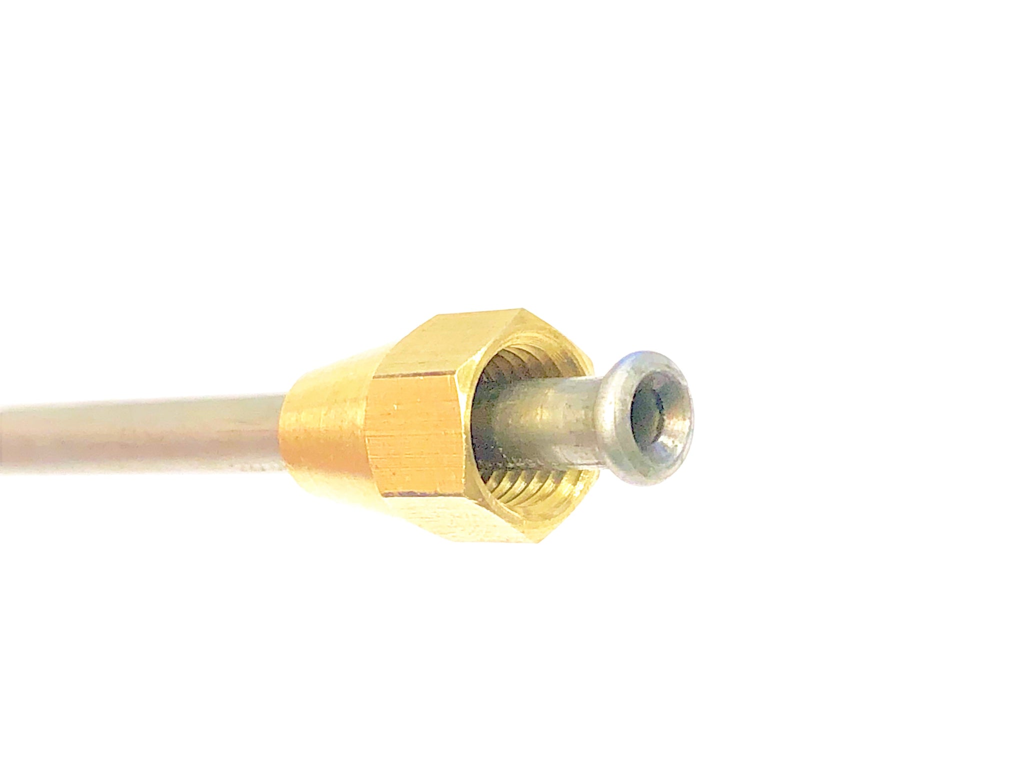 1/2-20 To 3/8-24 Brake Line Adapter - Brass Inverted Flare For - Foto 2