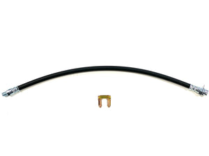 Universal Rubber Brake Hose, 3/8"-24 Male to 3/8"-24 Female, 14" Long
