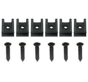 1974 - 1976 Headlight Bezel Mounting Screws and J-Clips Set, Z/28, 12 Pieces