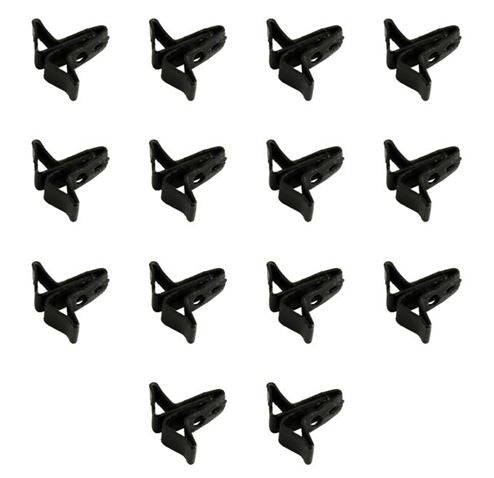 1967 - 1969 Rear Headliner Metal Tack Strip Mounting Bracket Hardware / Clip Set, 14 PCS