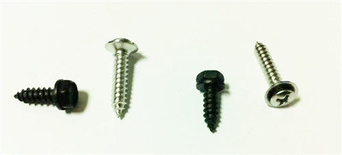 1970 - 1981 Inner Pillar Post Trim Molding Screws Set, Chrome