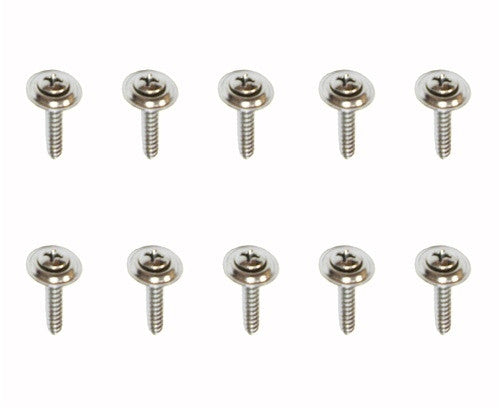 1967 - 1981 Kick Panel Screw Set, Chrome, 10 Pieces